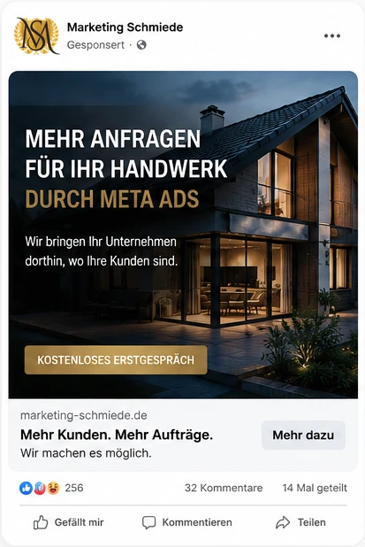 Meta-Ads-Beispiel aus Heilbronn für einen regionalen Handwerksbetrieb